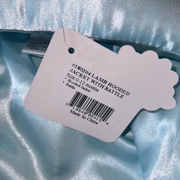 New with tag EIEIO mudpie Lamb Hooded Jacket 0-12 months - Picture 7 of 7